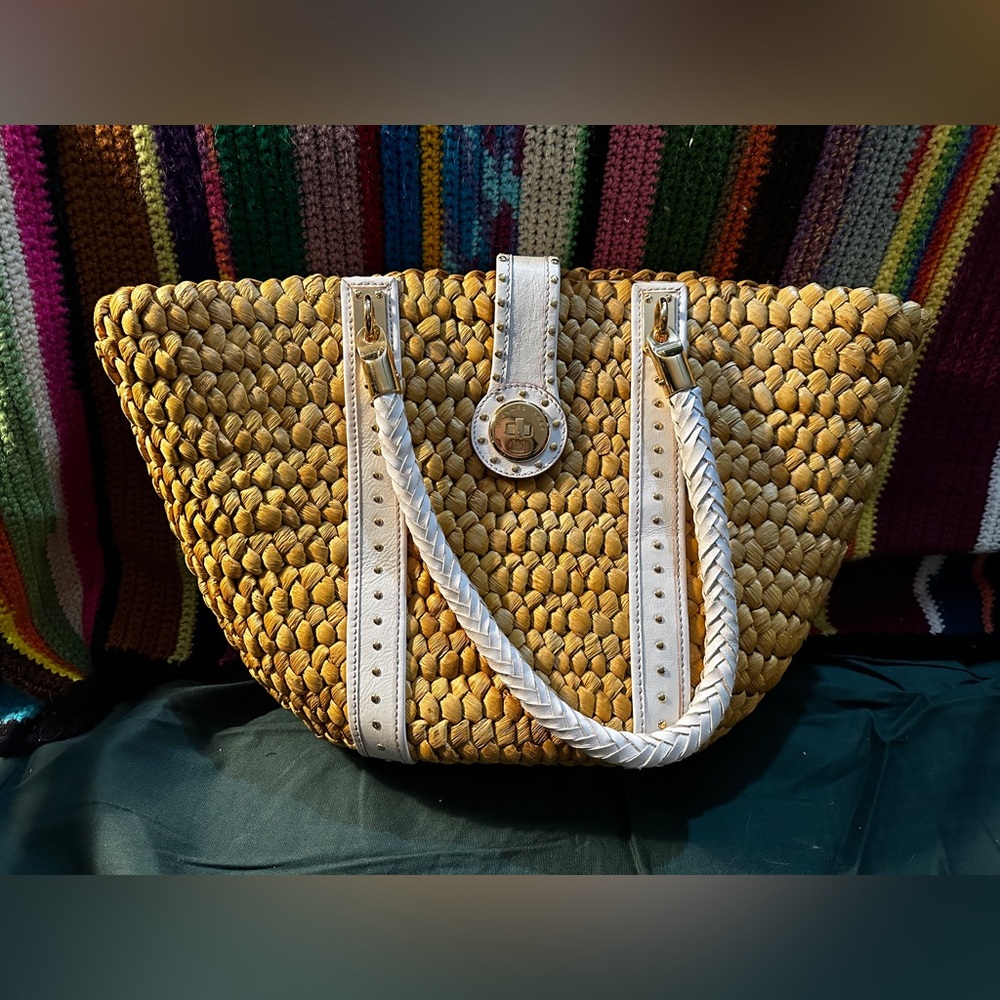 San Torini cornhusk michael kors Beach Tote